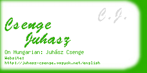 csenge juhasz business card